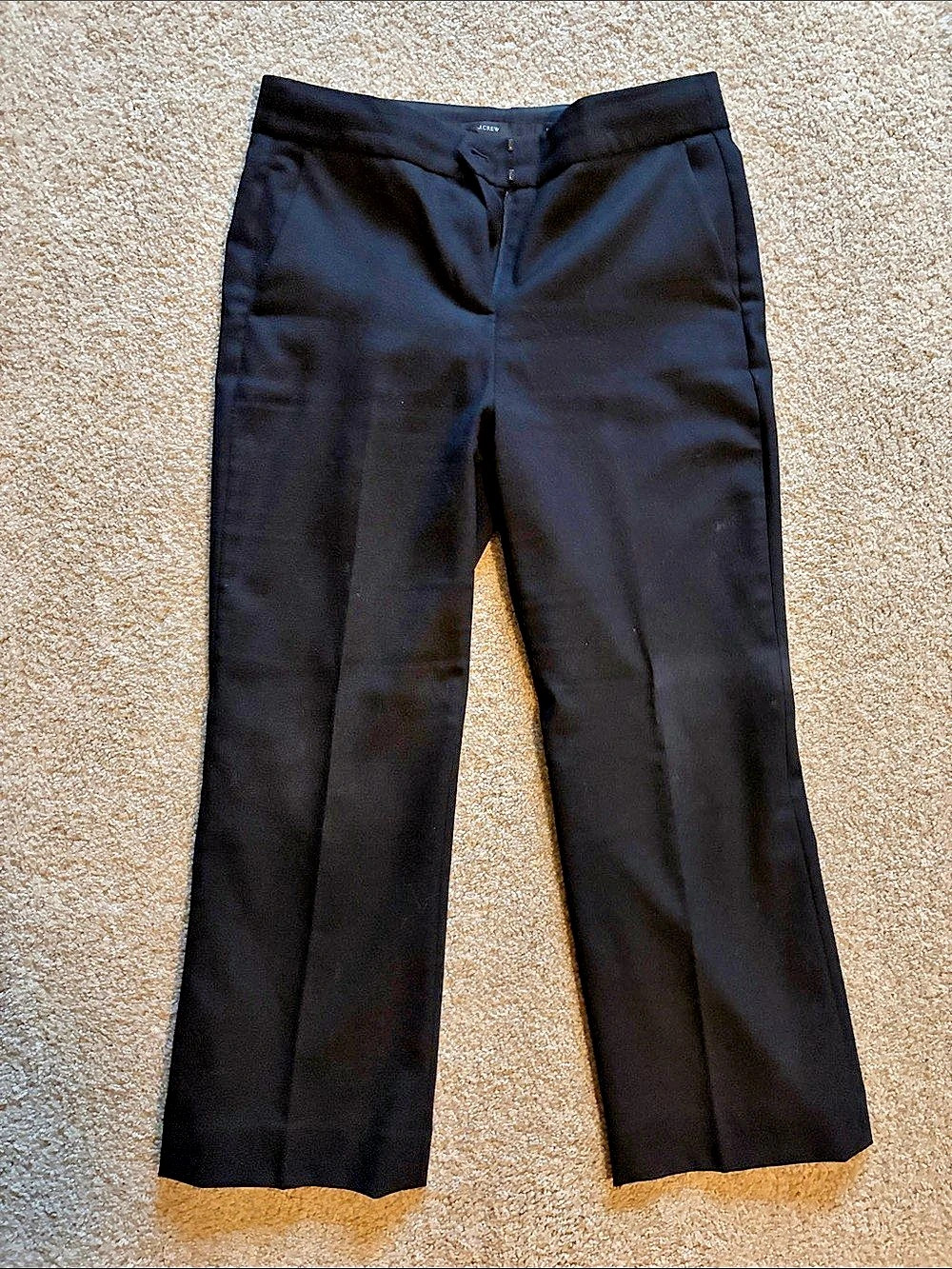 J.Crew Hayden kick out crop Pants in Black Size 6